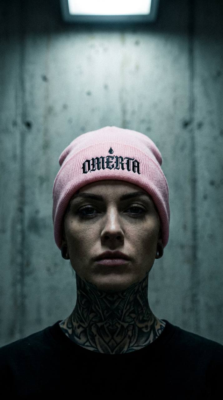 OMERTA Cuffed Beanie Embroidered