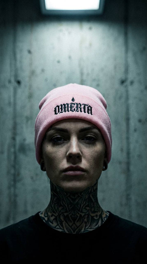 OMERTA Cuffed Beanie Embroidered