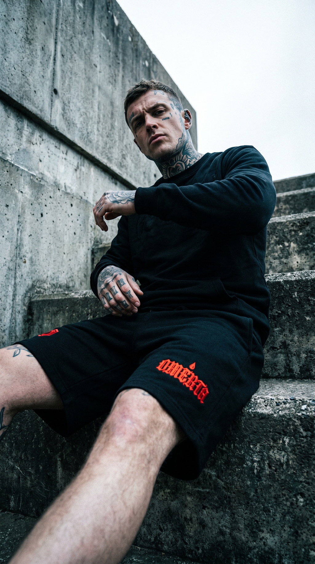 OMERTA Men's fleece shorts