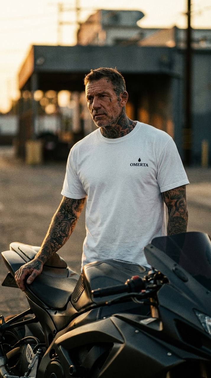 OMERTA T-shirt — Teardrop Mark